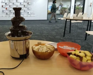 Chocolate fountain in Mysore