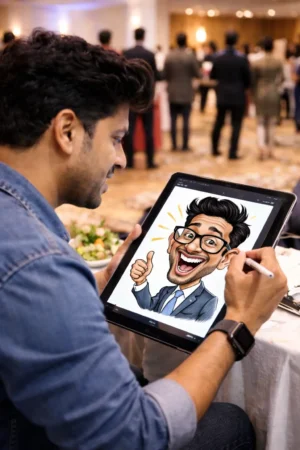 Digital caricature artist in Mumbai