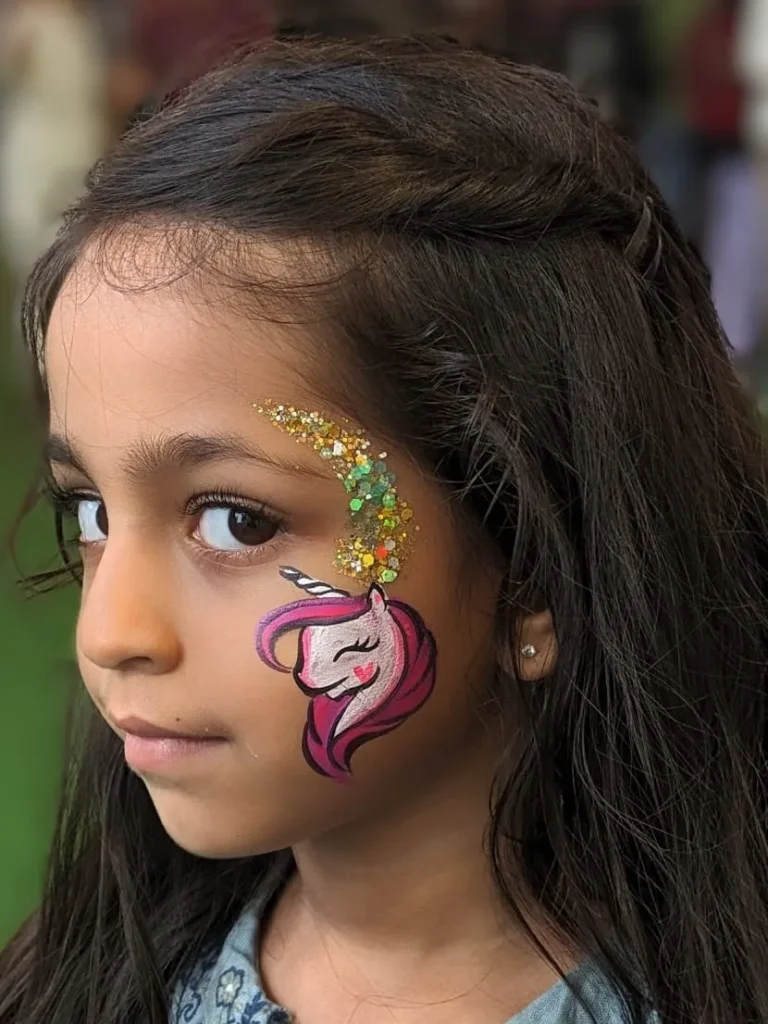 Glitter face painting artist in mumbai