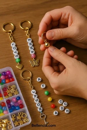 name beads keychain making in hyderabad Name Beads Keychain Making