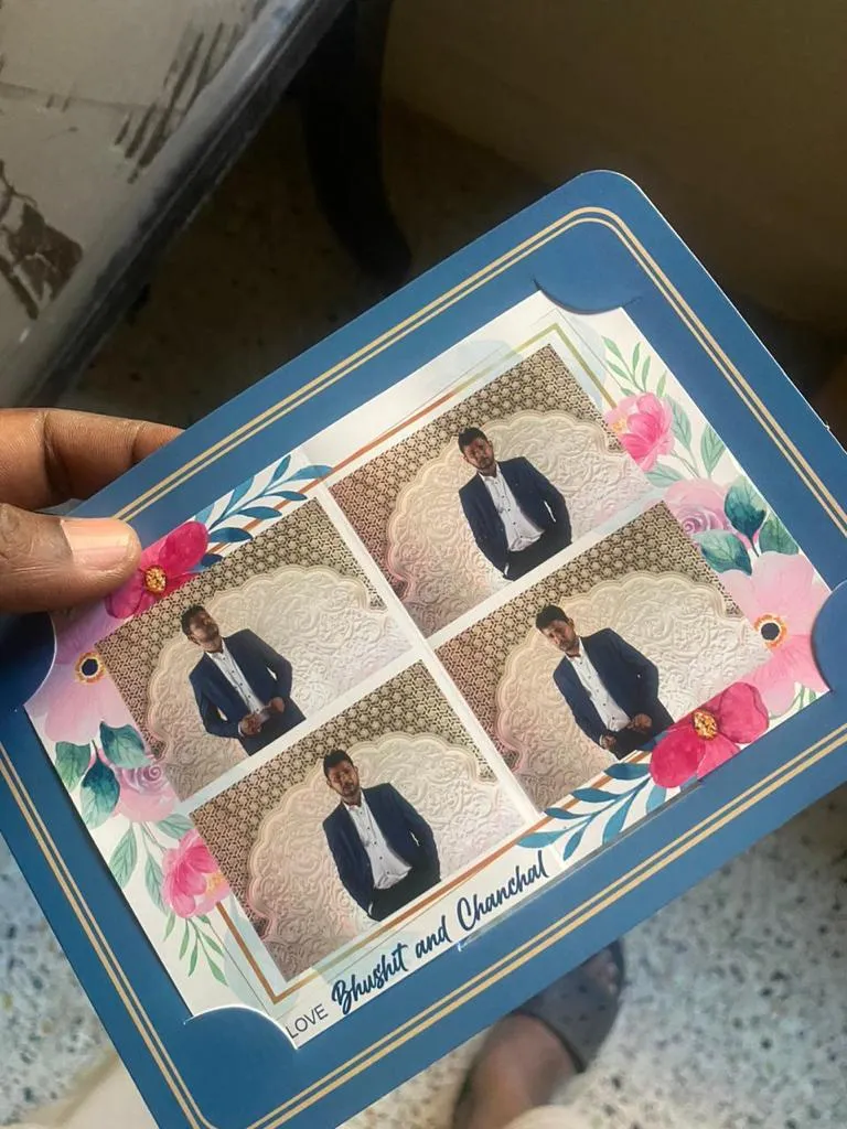 photobooth card photo frame