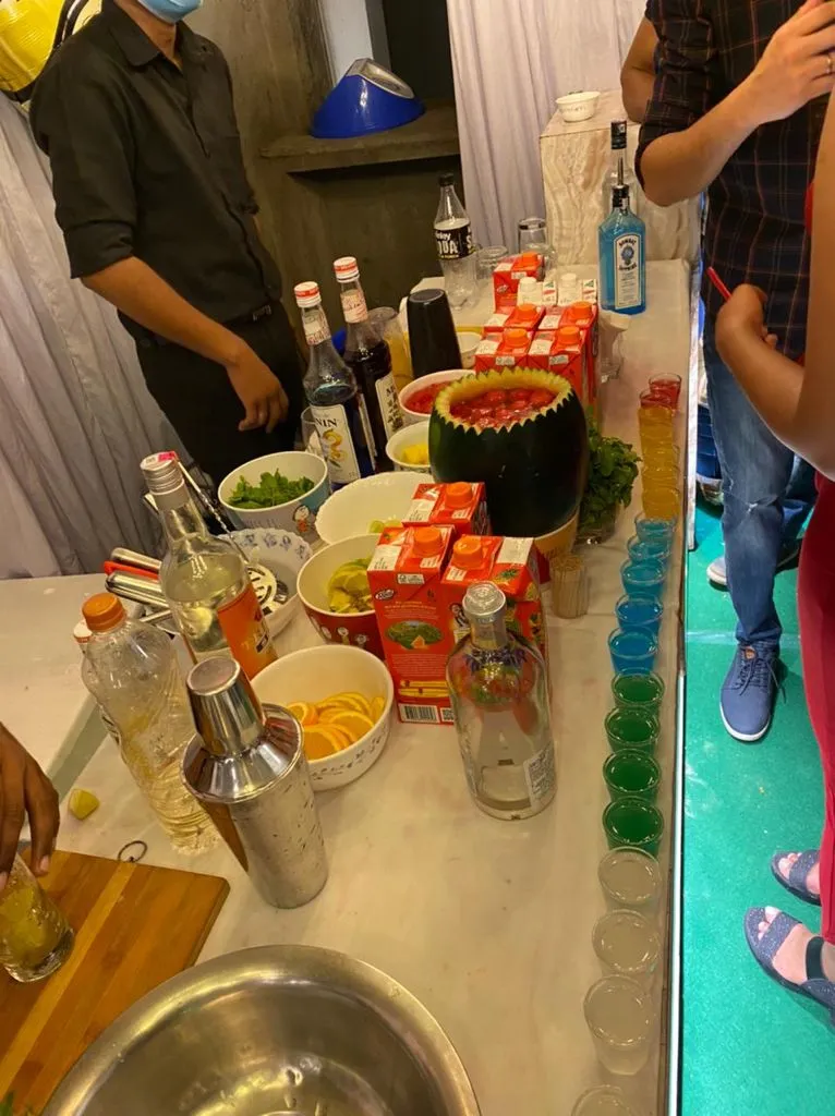 live mocktails counter for weddings
