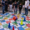 giant snake and ladder game in hyderabad Giant Snake and Ladder Game