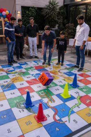 giant snake and ladder game in hyderabad Giant Snake and Ladder Game