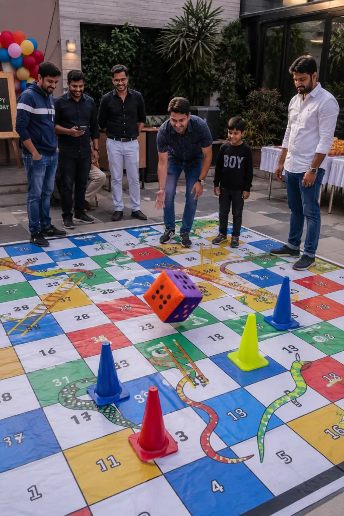 Giant Snake and Ladder Game